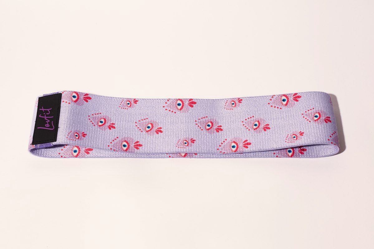 Connect band, heart and third eye print on lilac
